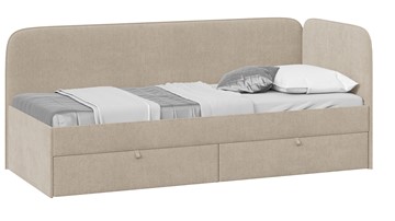 Подростковая кровать Молли тип 1 (90), Микровелюр Scandi Cream 03 в Златоусте