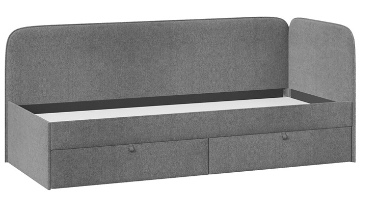 Кровать подростковая Молли тип 1 (90), Микровелюр Scandi Graphite 22 в Копейске - изображение 2