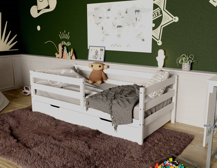 Детская кровать Софа с ящиками, цвет белый в Миассе - изображение 3