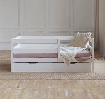 Детская кровать Софа с ящиками, цвет белый в Миассе - изображение