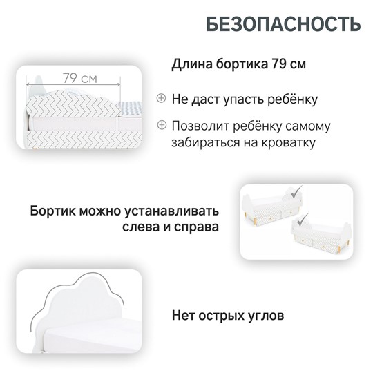 Кровать в детскую Stumpa Облако "Геометрия Зигзаги" в Челябинске - изображение 15
