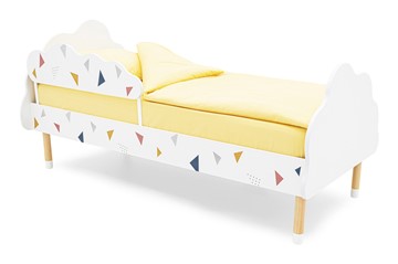 Кроватка Stumpa Облако "Треугольники желтый, синий, розовый" в Миассе