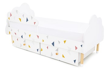 Кроватка Stumpa Облако "Треугольники желтый, синий, розовый" в Миассе - предосмотр 9