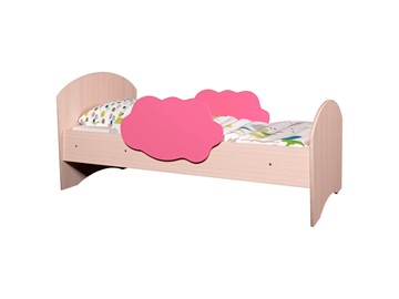 Детская кровать Тучка, корпус Дуб млечный, фасад Розовый в Миассе