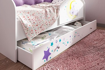 Детская кровать Звездочка с бортиком, Фиолетовый в Челябинске - предосмотр 1