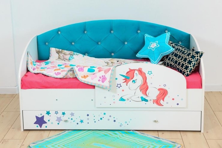 Детская кровать Звездочка с бортиком, Бирюза в Миассе - изображение 5