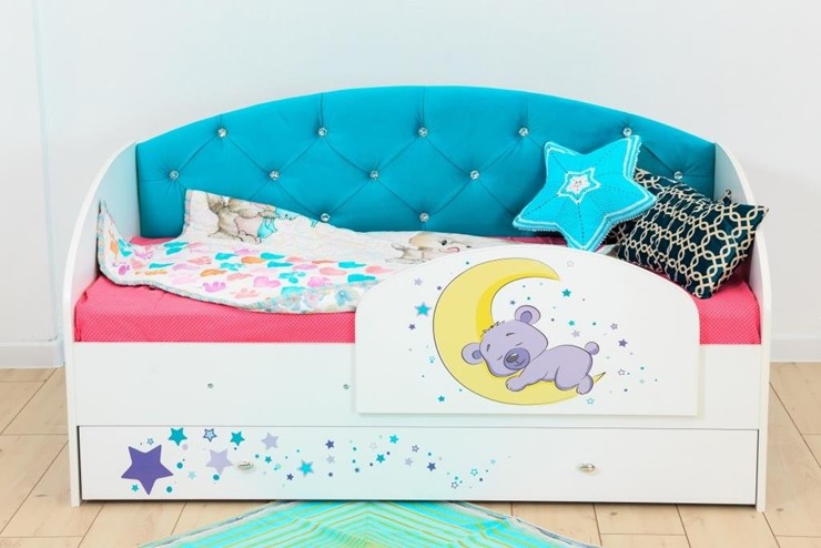 Детская кровать Звездочка с бортиком, Бирюза в Миассе - изображение 8