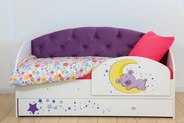 Детская кровать Звездочка с бортиком, Фиолетовый в Челябинске - изображение 7