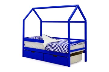 Кровать-домик Svogen синий в Златоусте