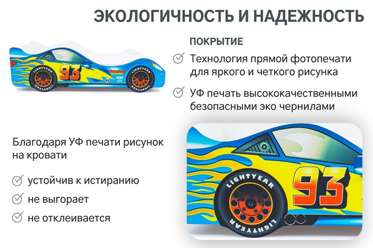 Кровать-машина Тачка синяя в Челябинске - изображение 6