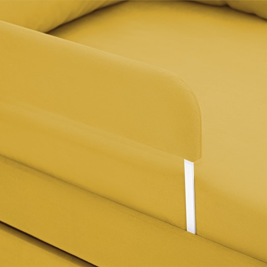 Мягкая кровать Soffal горчичный (велюр) в Миассе - изображение 15
