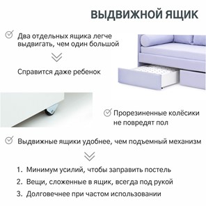 Кровать в детскую Soffal нежная сирень (микрошенилл) в Челябинске - предосмотр 22