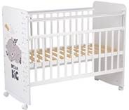 Детская кровать Фея 702 Спящий мишка, белый в Миассе