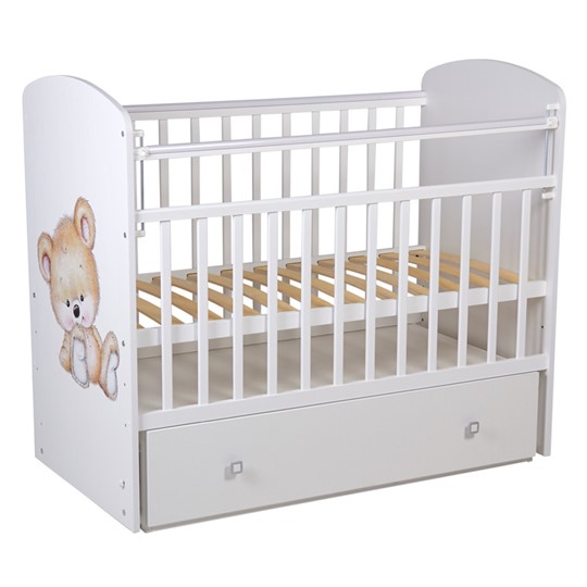 Кровать детская Фея 750 Медвежонок Белый в Миассе - изображение 1