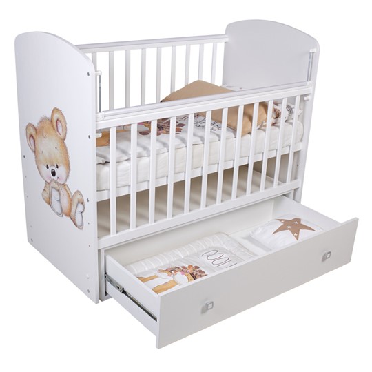 Кровать детская Фея 750 Медвежонок Белый в Миассе - изображение 2