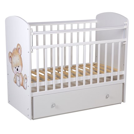 Кровать детская Фея 750 Медвежонок Белый в Миассе - изображение