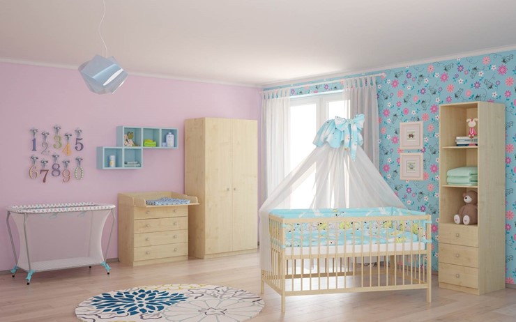 Кроватка детская POLINI Kids Simple 101 Натуральный в Челябинске - изображение 8