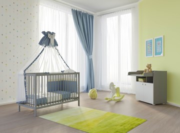 Детская кроватка POLINI Kids Simple 101 Серый в Челябинске - предосмотр 2
