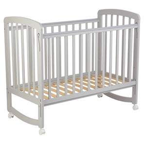 Кроватка для новорожденных POLINI Kids Simple 304 Серый в Магнитогорске