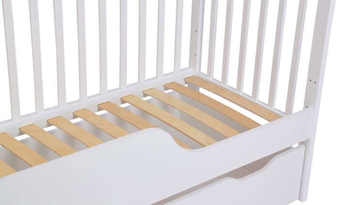 Кроватка для новорожденных POLINI Kids Simple 310-01 Белый в Челябинске - изображение 2