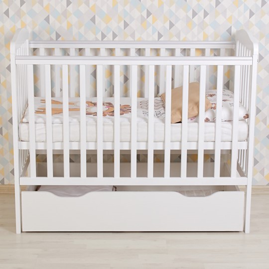 Кроватка для новорожденных POLINI Kids Simple 310-01 Белый в Миассе - изображение 8