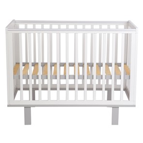 Детская кроватка серия 3400 POLINI Kids Simple 340 Белый / Серый в Миассе - предосмотр 2