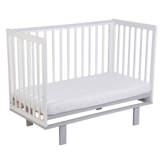 Детская кроватка серия 3400 POLINI Kids Simple 340 Белый / Серый в Миассе - изображение 4