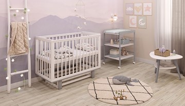 Детская кроватка серия 3400 POLINI Kids Simple 340 Белый / Серый в Миассе - предосмотр 10