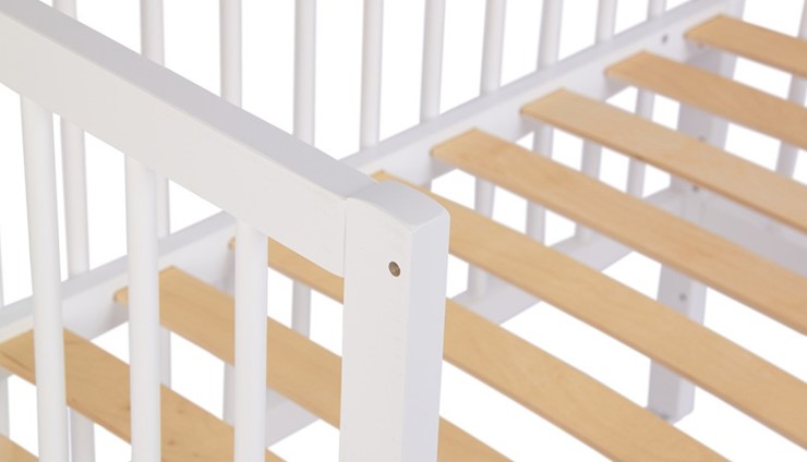 Кроватка детская приставная  Фея 100 Лея Белый в Миассе - изображение 3