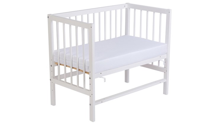 Кроватка детская приставная  Фея 100 Лея Белый в Миассе - изображение 4