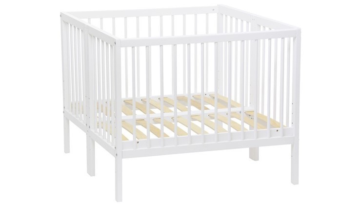 Кроватка детская приставная  Фея 100 Лея Белый в Миассе - изображение 7