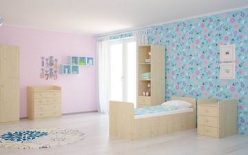 Детская кровать с комодом POLINI Kids Simple 1100 Натуральный в Миассе - предосмотр 4