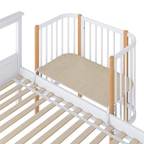 Приставная кровать POLINI Kids Simple 105 Белый / Бук в Миассе - предосмотр 3