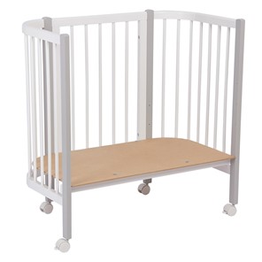 Кроватка детская приставная POLINI Kids Simple 105 Белый / Серый в Миассе - предосмотр 6