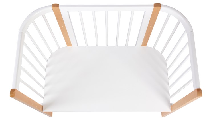 Приставная кровать POLINI Kids Simple 120 Белый / Бук в Миассе - изображение 4