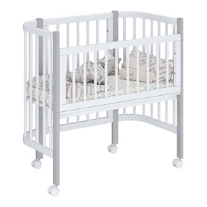 Детская кровать POLINI Kids Simple 120 Белый / Серый в Миассе - предосмотр