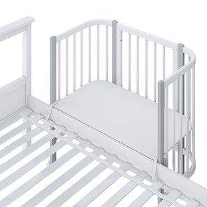 Детская кровать POLINI Kids Simple 120 Белый / Серый в Миассе - предосмотр 4