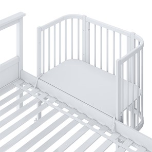 Кроватка детская приставная POLINI Kids Simple 120 Белый в Миассе - предосмотр 5