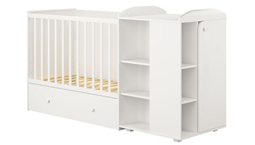 Кровать-трансформер детская с комодом POLINI Kids Ameli 900 Белый, серия AMELI в Копейске