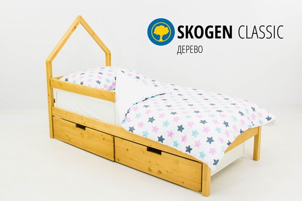 Детская кровать-домик мини Skogen дерево в Челябинске - изображение