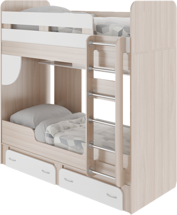 Детская 2-ярусная кровать Остин М25 в Миассе - изображение