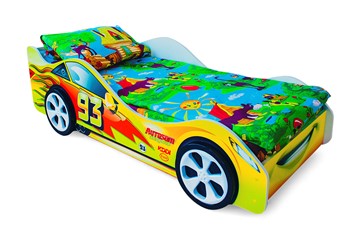 Кровать-машина детская Тачка желтая в Копейске
