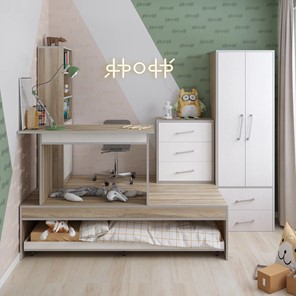 Комплект мебели в детскую Ярофф Подиум, Ясень/Белое дерево в Челябинске