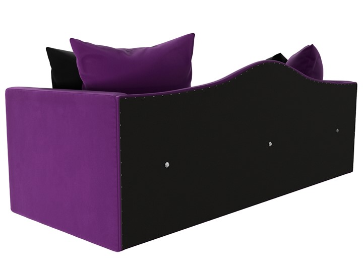 Диван-кровать Дориан, Фиолетовый/Черный (Микровельвет) в Челябинске - изображение 6