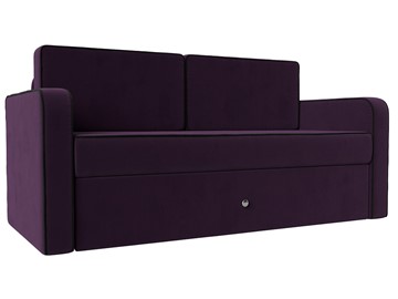 Детский диван-трансформер Смарт, Фиолетовый\Черный (Велюр) в Копейске