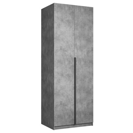 Шкаф 2-х дверный Локер Бетон (Гармошка) в Миассе - изображение