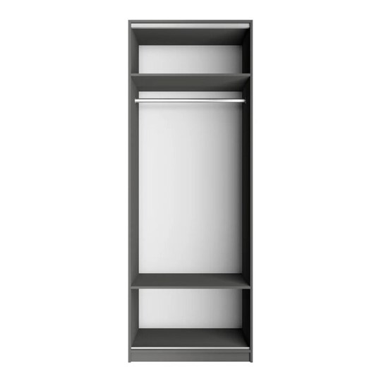 Шкаф 2-х дверный Локер Серый Диамант (Гармошка Push-to-Open) в Копейске - изображение 1
