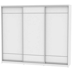 Шкаф 3-створчатый Белла (B-230х270х60-3) (792) (Двери D7+D7+D7), без зеркала, Белый в Челябинске