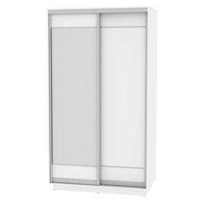 Шкаф 2-х дверный Весенний HK1, 2155х1200х600 (D1D2), Белый в Миассе