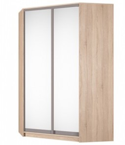 Угловой шкаф Аларти (YA-230х1400(602) (4) Вар. 2; двери D5+D5), с зеркалом в Челябинске - предосмотр